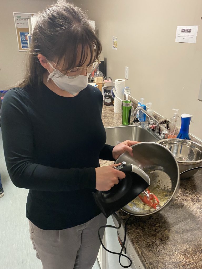 whipping the ‘as with electric whisk