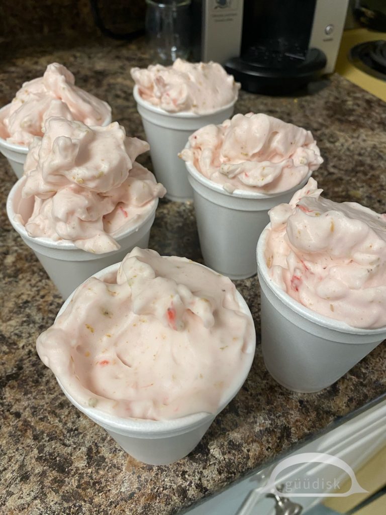 batch of strawberry flavoured yel ‘as